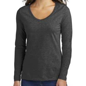 Port & Company Women’s Long Sleeve Fan Favorite V-Neck Tee