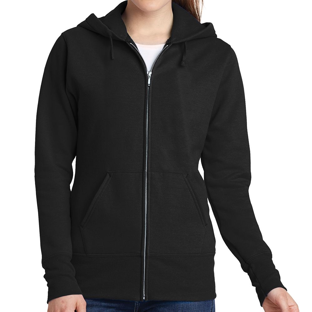 Port & Company Women's Core Fleece Zip Up Hoodie