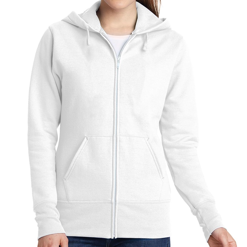 Port & Company Women's Core Fleece Zip Up Hoodie