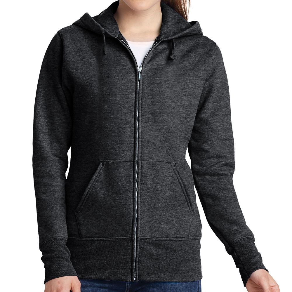 Port & Company Women's Core Fleece Zip Up Hoodie