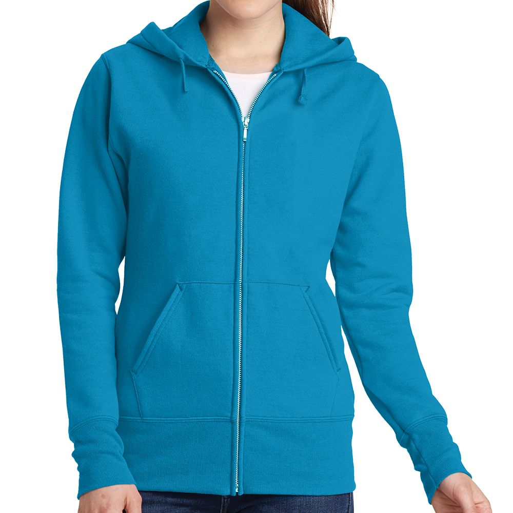 Port & Company Women's Core Fleece Zip Up Hoodie