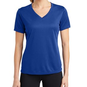 Sport-Tek Ladies PosiCharge RacerMesh V-Neck Tee