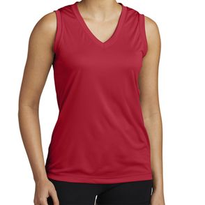 Sport-Tek Women's Sleeveless PosiCharge Competitor V-Neck Tee