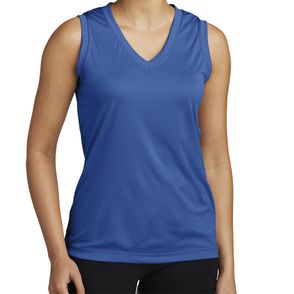 Sport-Tek Women's Sleeveless PosiCharge Competitor V-Neck Tee