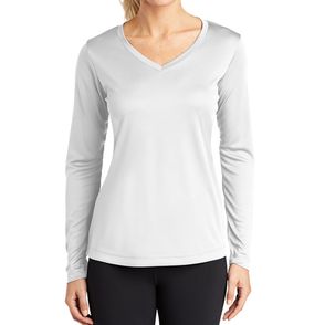 Sport-Tek Ladies Long Sleeve PosiCharge Competitor V-Neck Tee