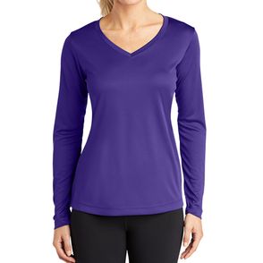 Sport-Tek Ladies Long Sleeve PosiCharge Competitor V-Neck Tee