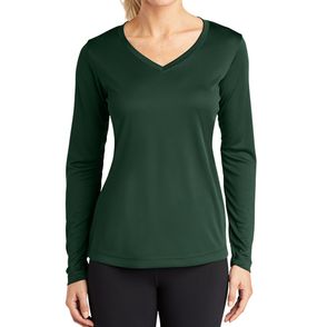 Sport-Tek Ladies Long Sleeve PosiCharge Competitor V-Neck Tee