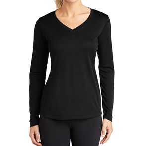 Sport-Tek Ladies Long Sleeve PosiCharge Competitor V-Neck Tee