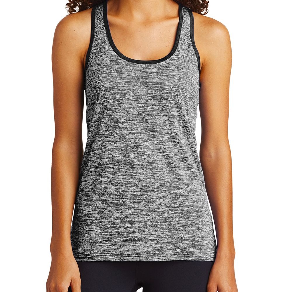 Sport-Tek Ladies PosiCharge Electric Heather Racerback Tank