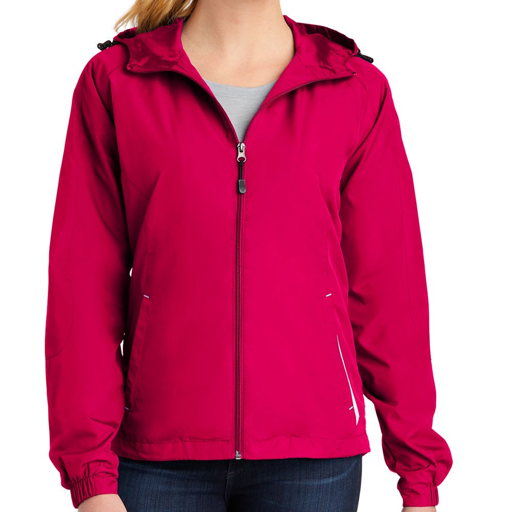 Sport-Tek Women's Colorblock Hooded Raglan Jacket