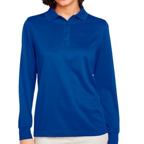 Harriton Ladies' Advantage Snag Protection Plus IL Long Sleeve Polo