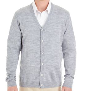 Harriton Men's Pilbloc V-Neck Button Cardigan Sweater