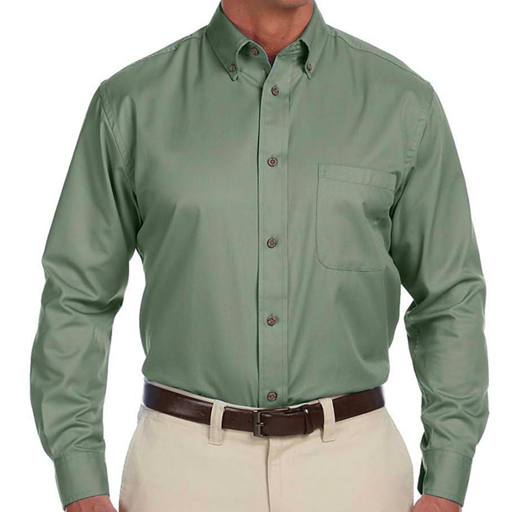 Harriton Men's Button Down Twill Shirt