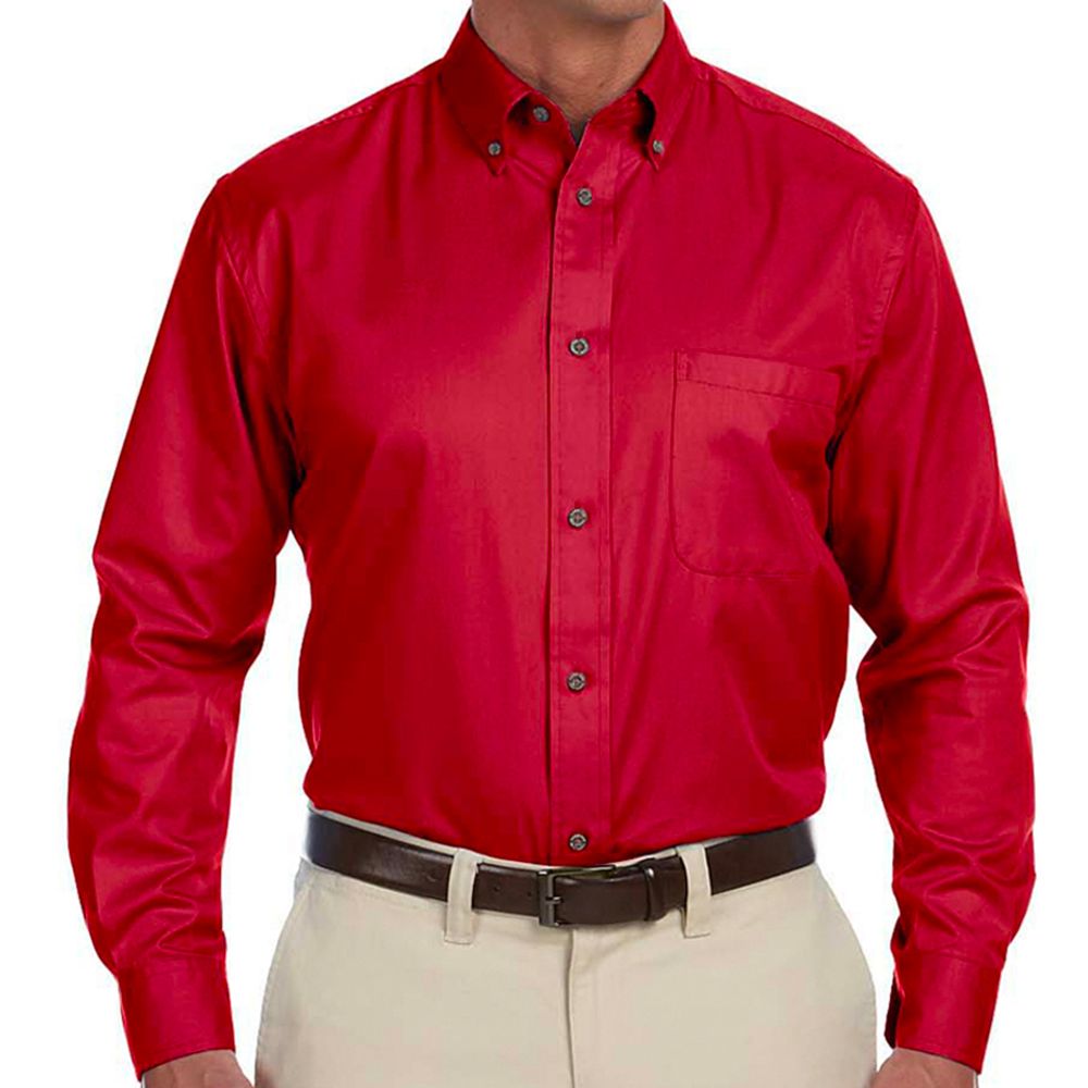 Harriton Men's Button Down Twill Shirt