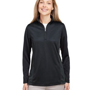 Harriton Ladies' Flash Snag Protection Plus IL Colorblock Quarter-Zip