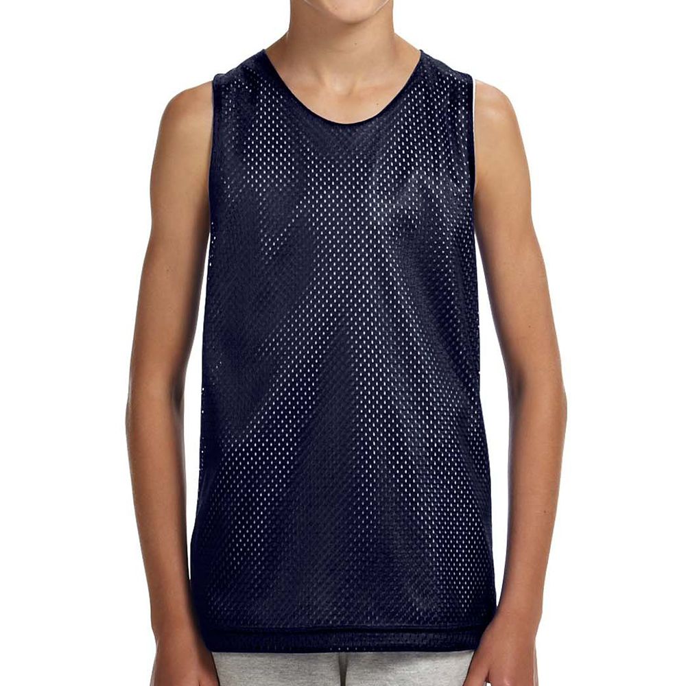 A4 Youth Reversible Mesh Tank