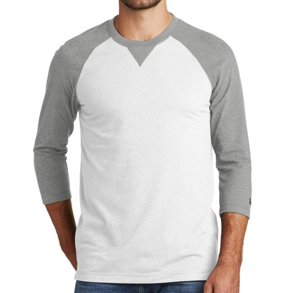 New Era Sueded Cotton Blend 3/4-Sleeve Baseball Raglan Tee