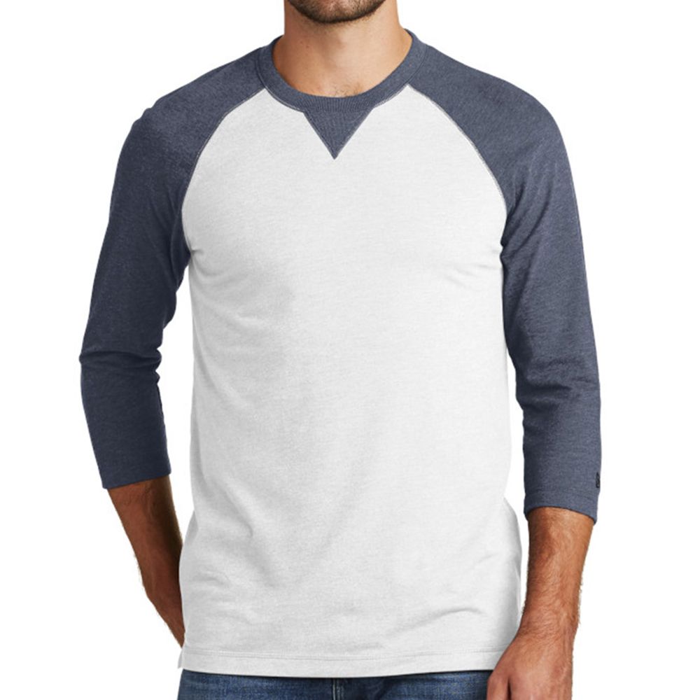 New Era Sueded Cotton Blend 3/4-Sleeve Baseball Raglan Tee