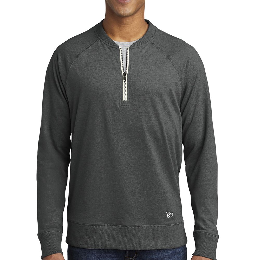 New Era Sueded Cotton Blend Quarter-Zip