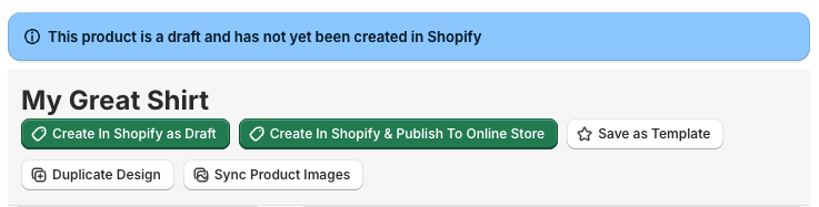 Save as a Draft or Publish