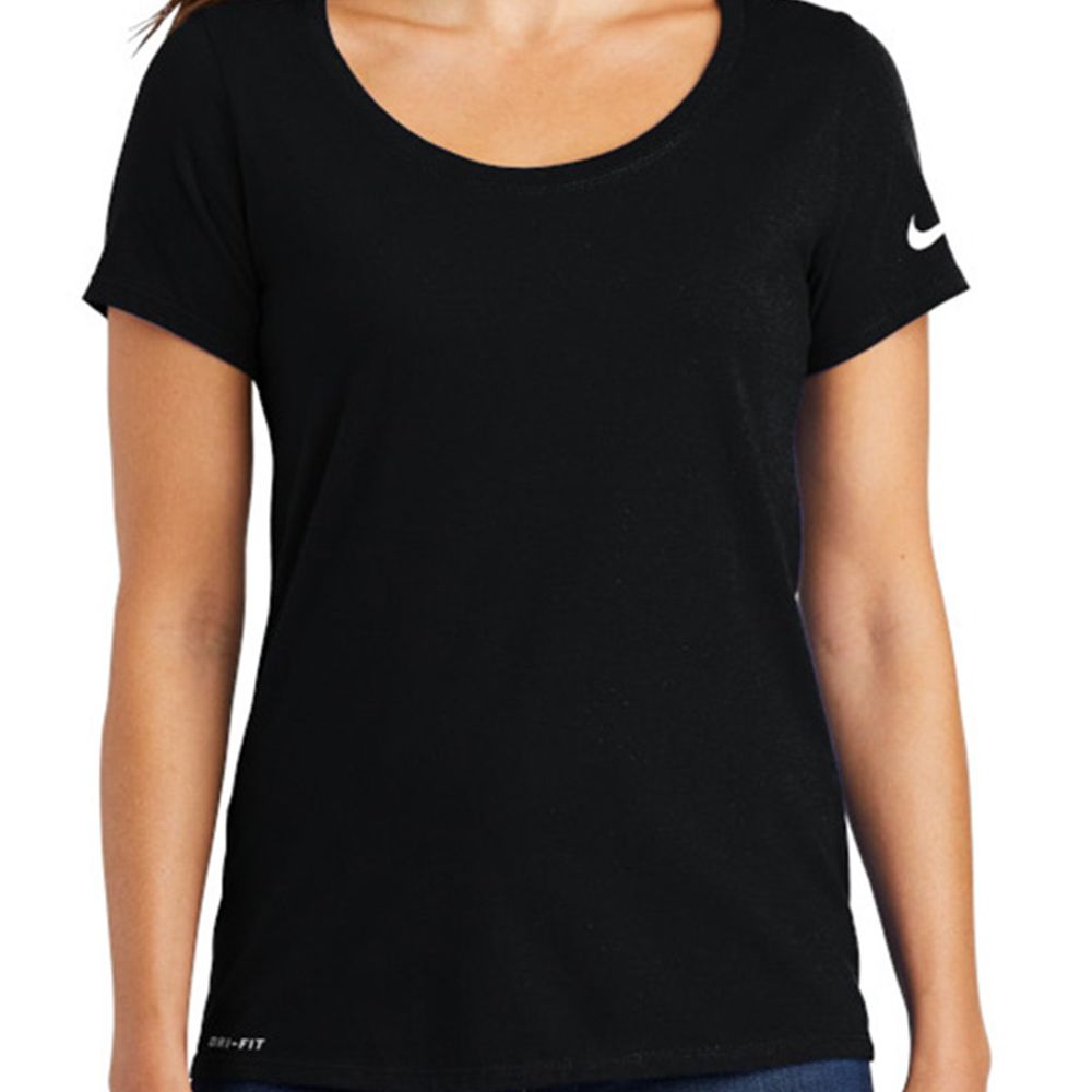 Nike Ladies Dri-FIT Cotton/Poly Scoop Neck Tee