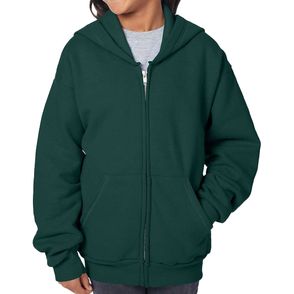 Hanes Youth EcoSmart Full-Zip Hooded Sweatshirt