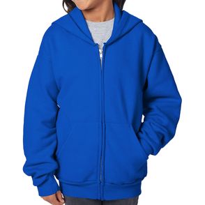 Hanes Youth EcoSmart Full-Zip Hooded Sweatshirt