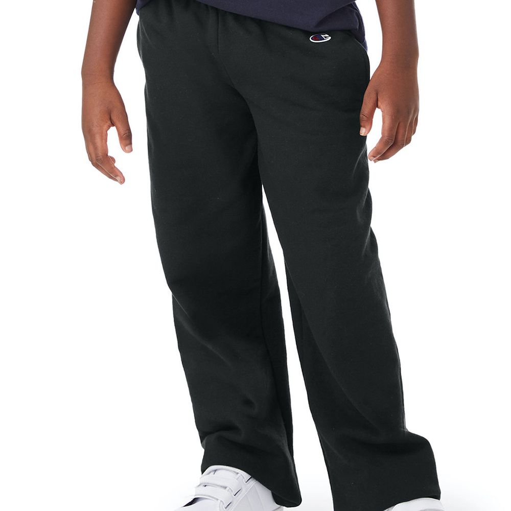 Champion Double Dry Eco® Kids' Open-Bottom Sweatpants