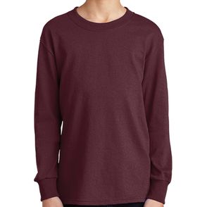 Port & Company Youth Long Sleeve Core Cotton Tee