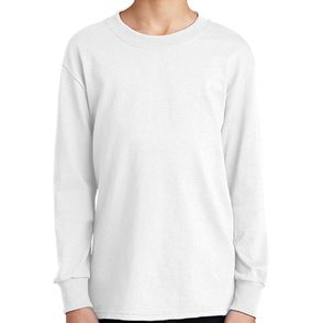 Port & Company Youth Long Sleeve Core Cotton Tee