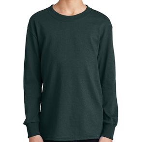 Port & Company Youth Long Sleeve Core Cotton Tee