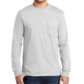 Port & Company Long Sleeve Essential Pocket Tee