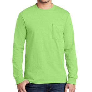 Port & Company Long Sleeve Essential Pocket Tee