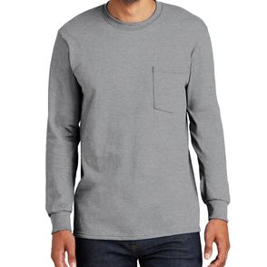 Port & Company Tall Long Sleeve Essential Pocket Tee