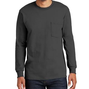Port & Company Tall Long Sleeve Essential Pocket Tee