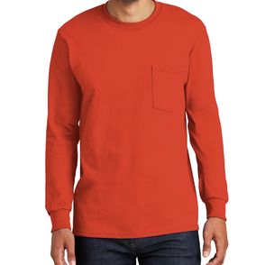 Port & Company Tall Long Sleeve Essential Pocket Tee