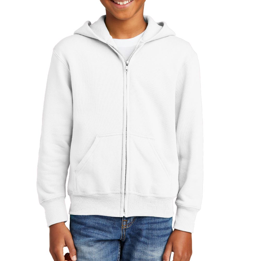 Port & Company Youth Core Fleece Zip Up Hoodie