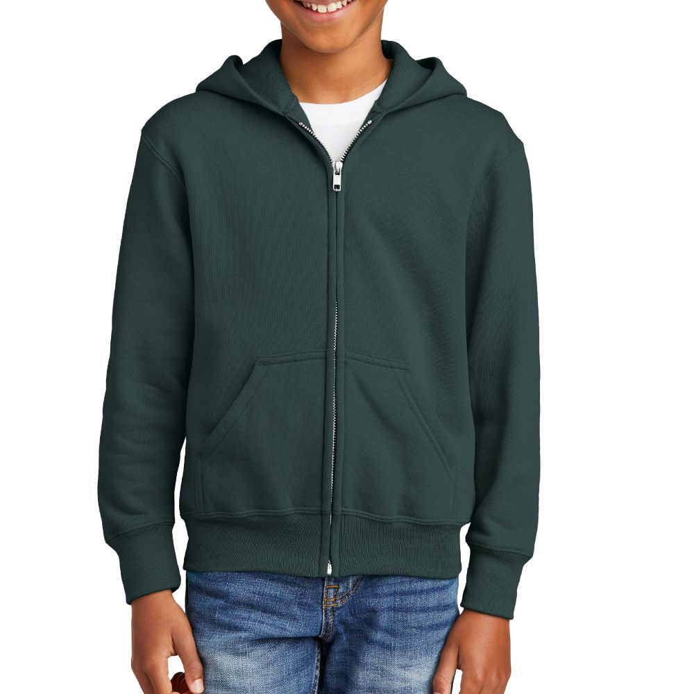 Port & Company Youth Core Fleece Zip Up Hoodie