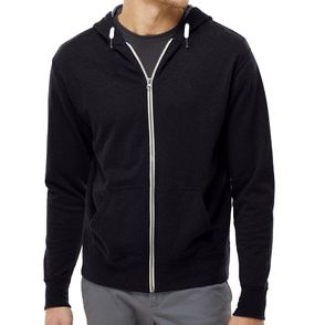 Independent Trading Co. Heathered French Terry Full-Zip Hoodie