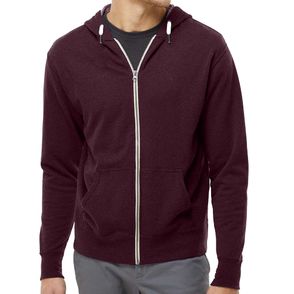 Independent Trading Co. Heathered French Terry Full-Zip Hoodie