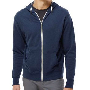 Independent Trading Co. Heathered French Terry Full-Zip Hoodie