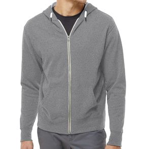 Independent Trading Co. Heathered French Terry Full-Zip Hoodie