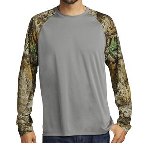 Russell Outdoors Realtree Colorblock Performance Long Sleeve Tee