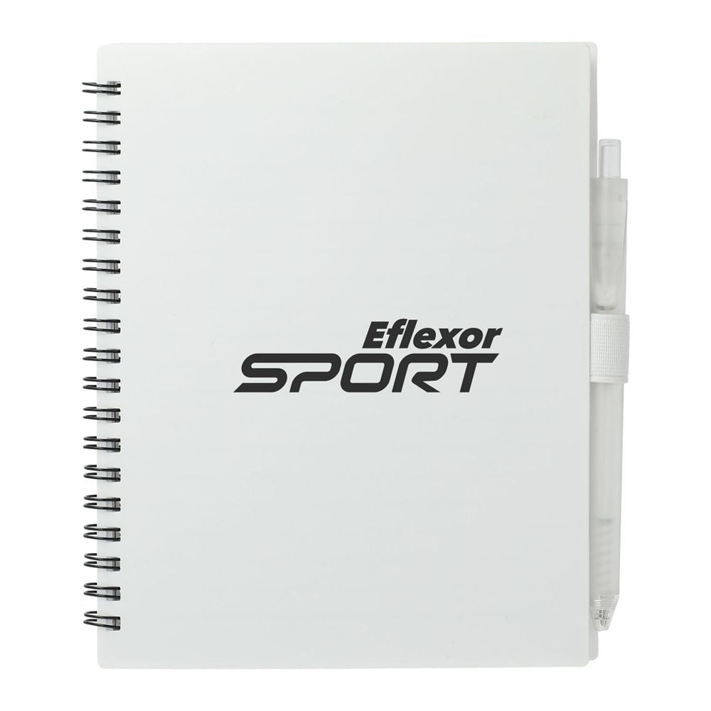 5.5” x  7” FSC Recycled Spiral Notebook w/ RPET Pe