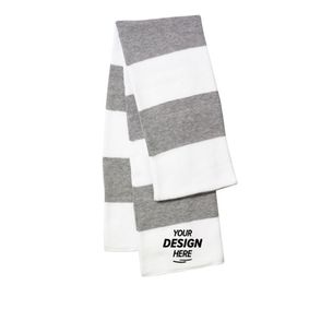 Sportsman Rugby-Striped Knit Scarf