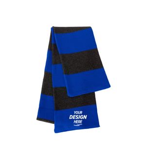 Sportsman Rugby-Striped Knit Scarf
