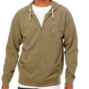Independent Trading Co. Icon Lightweight Loopback Terry Full-Zip Hoodie