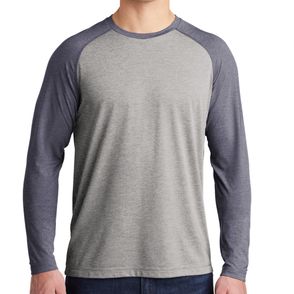 Sport-Tek PosiCharge Long Sleeve Tri-Blend Wicking Raglan Tee