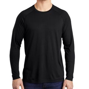 Sport-Tek PosiCharge Long Sleeve Tri-Blend Wicking Raglan Tee