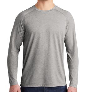 Sport-Tek PosiCharge Long Sleeve Tri-Blend Wicking Raglan Tee